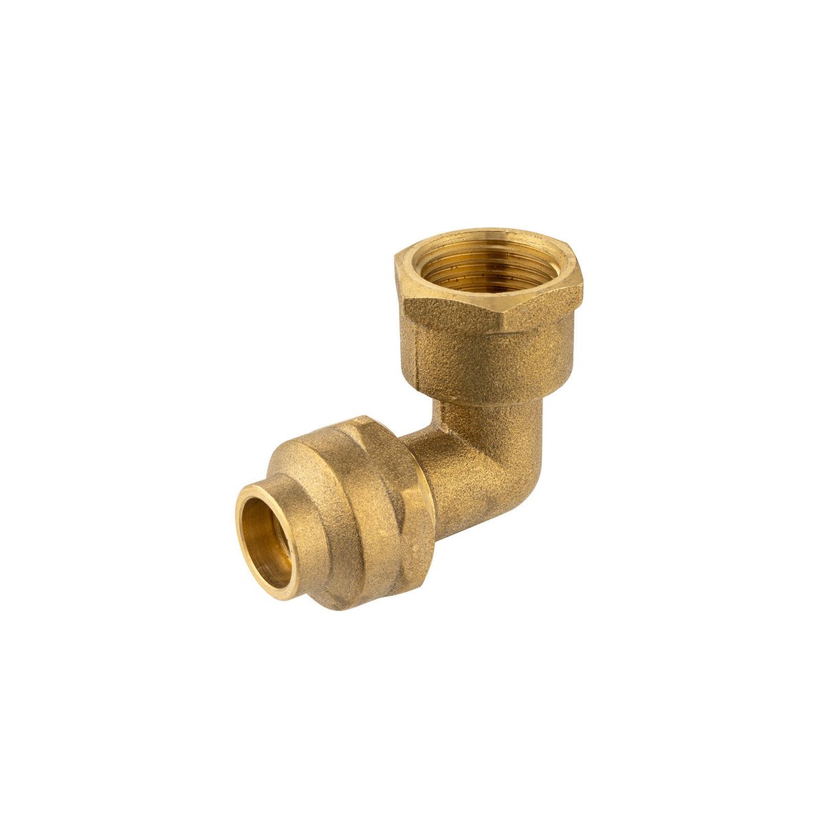 Brasshards Brass Female Flared Compression Elbow 15fl x 15fi - Lead Free - 90° Jointing - SuperSaverAU - view 1