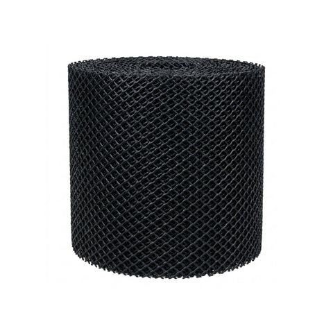 Jack 180mm x 15m Black Plastic Super Gutter Guard - Trade Pack