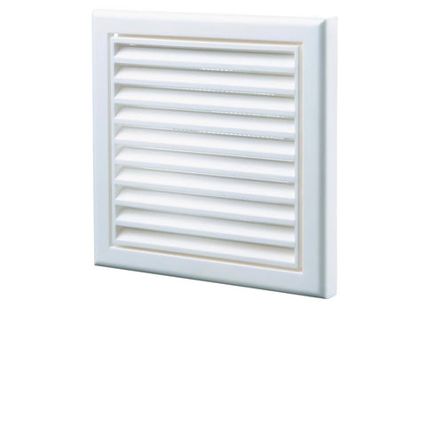 Blauberg 100mm White Square Fixed Grille ABS Plastic Easy Maintenance - SuperSaverAU - view 1