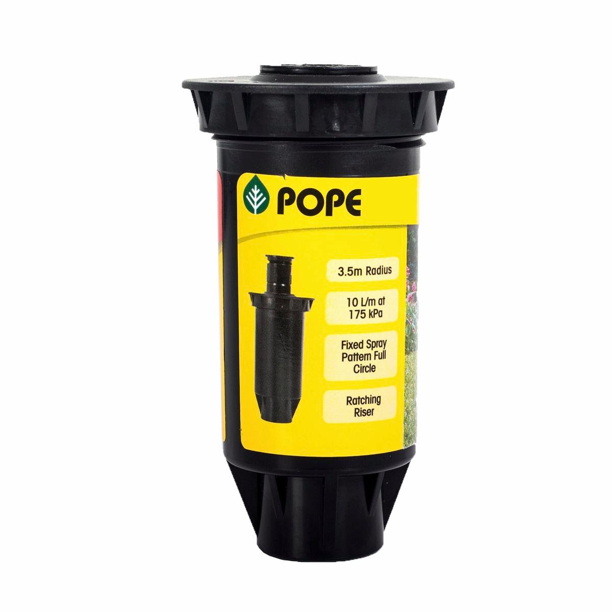 Pope 50mm Full Circle Master Pop-Up Sprinkler ABS 15mm BSP 175kPa