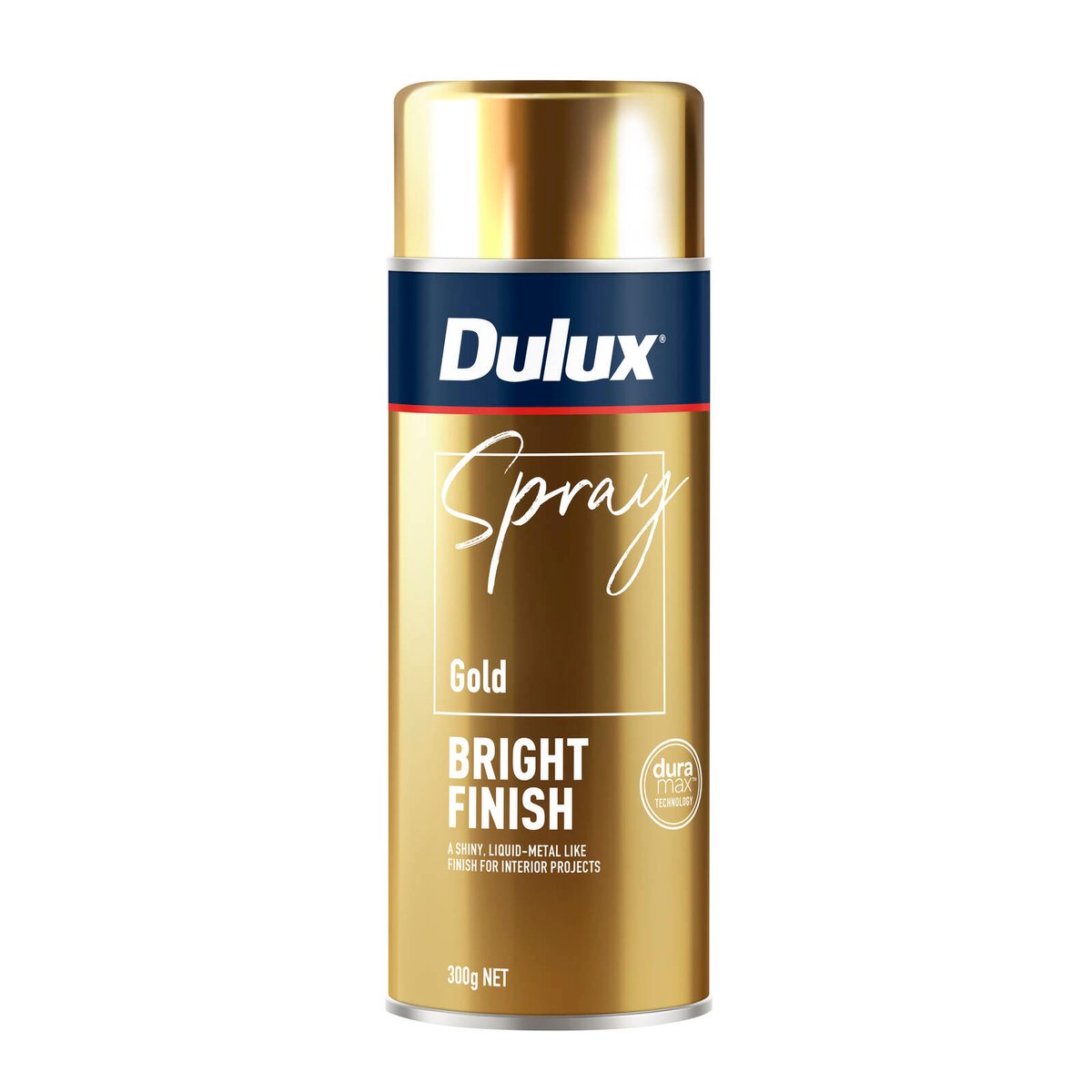 Dulux Effects 300g Gold Bright Finish Spray Paint for Decor & Craft