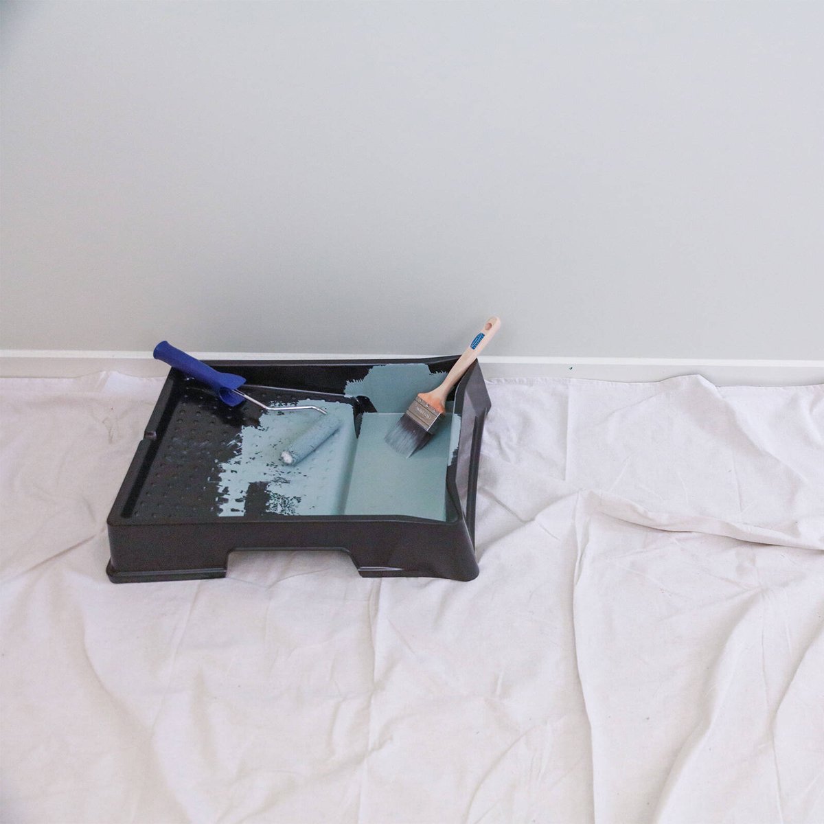 Monarch 2.7 x 3.6m Heavy Duty Non-Slip Canvas Drop Sheet, Rubber Backed