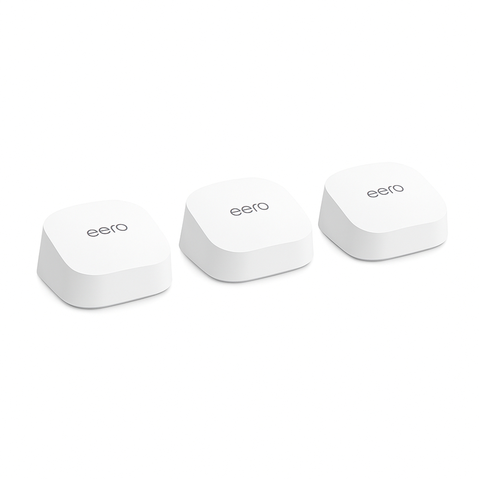 eero 6+ Mesh Dual Band Wi-Fi 6 Router & Extenders R010315 - 3 Pack, 1 Gbps, White