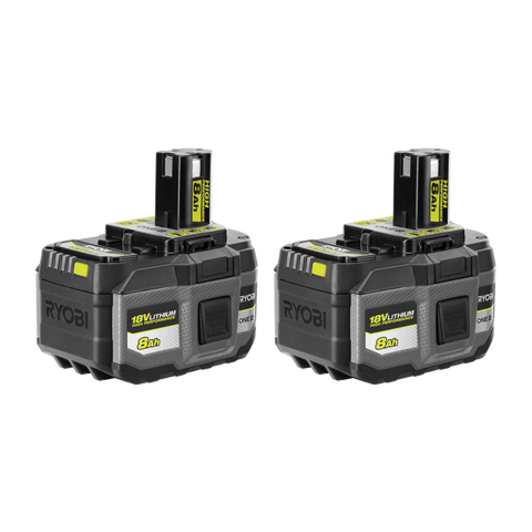 Ryobi 18V ONE+ HP 8.0Ah Lithium Battery Twin Pack RB188080X for High-Draw Tools