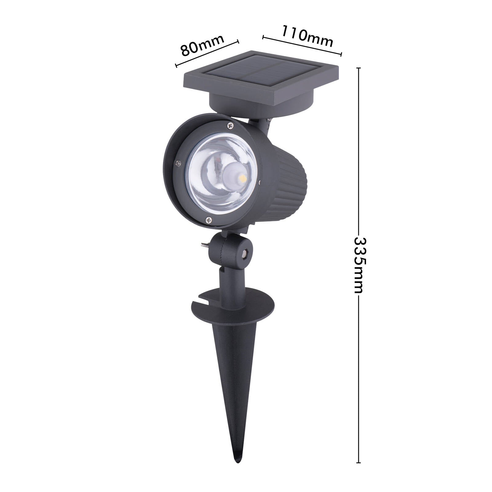 Arlec 30 Lumen Solar LED Garden Spot Light Ground Stake LVS020