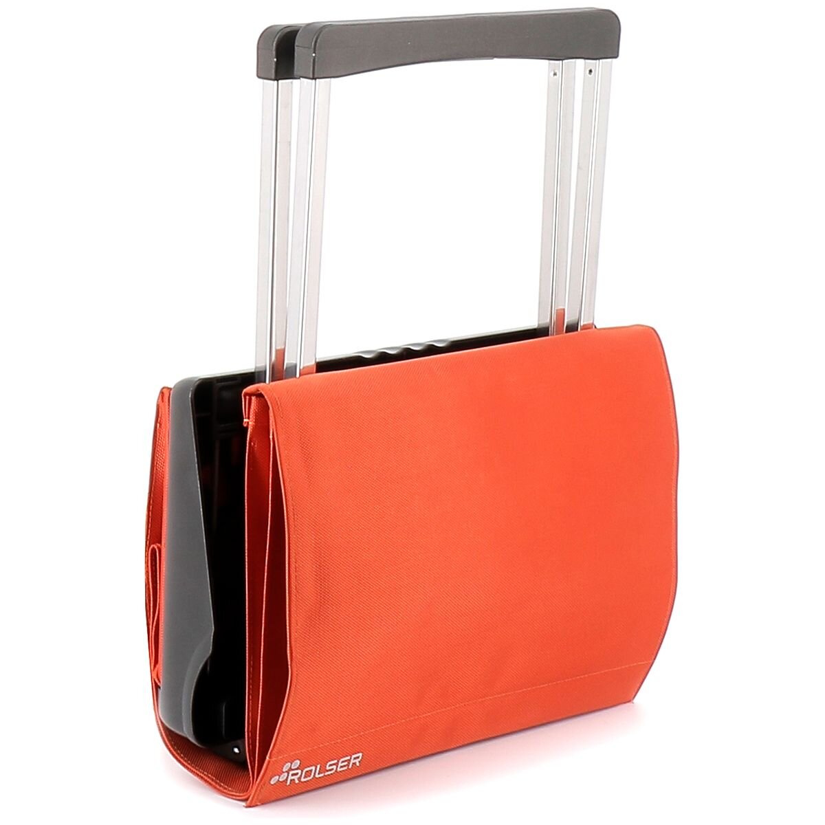 Rolser Plegamatic MF folding 2 wheel trolley - Orange - Lightweight aluminium chassis - R-PLE001-1061