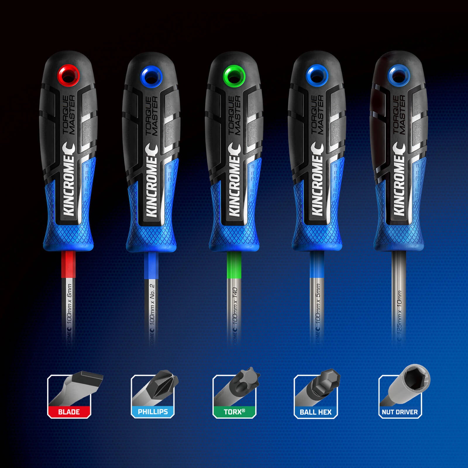 Kincrome TorqueMaster Ball-Hex Screwdriver 5 x 100mm