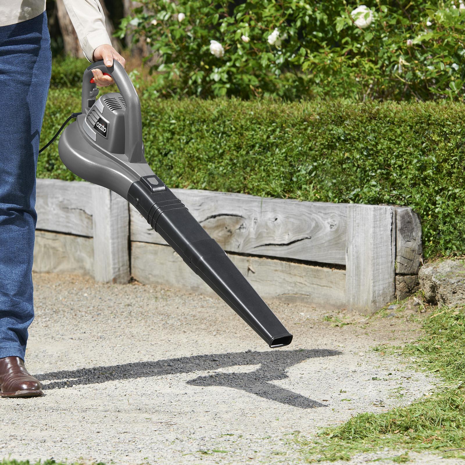 Ozito 1800W Corded Electric Blower, 320km/h Air Speed, Trigger Start BLW-1800