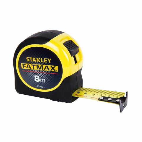 Stanley Fatmax 8m Tape Measure - Wide Blade - Stainless Steel - Durable - SuperSaverAU - view 1