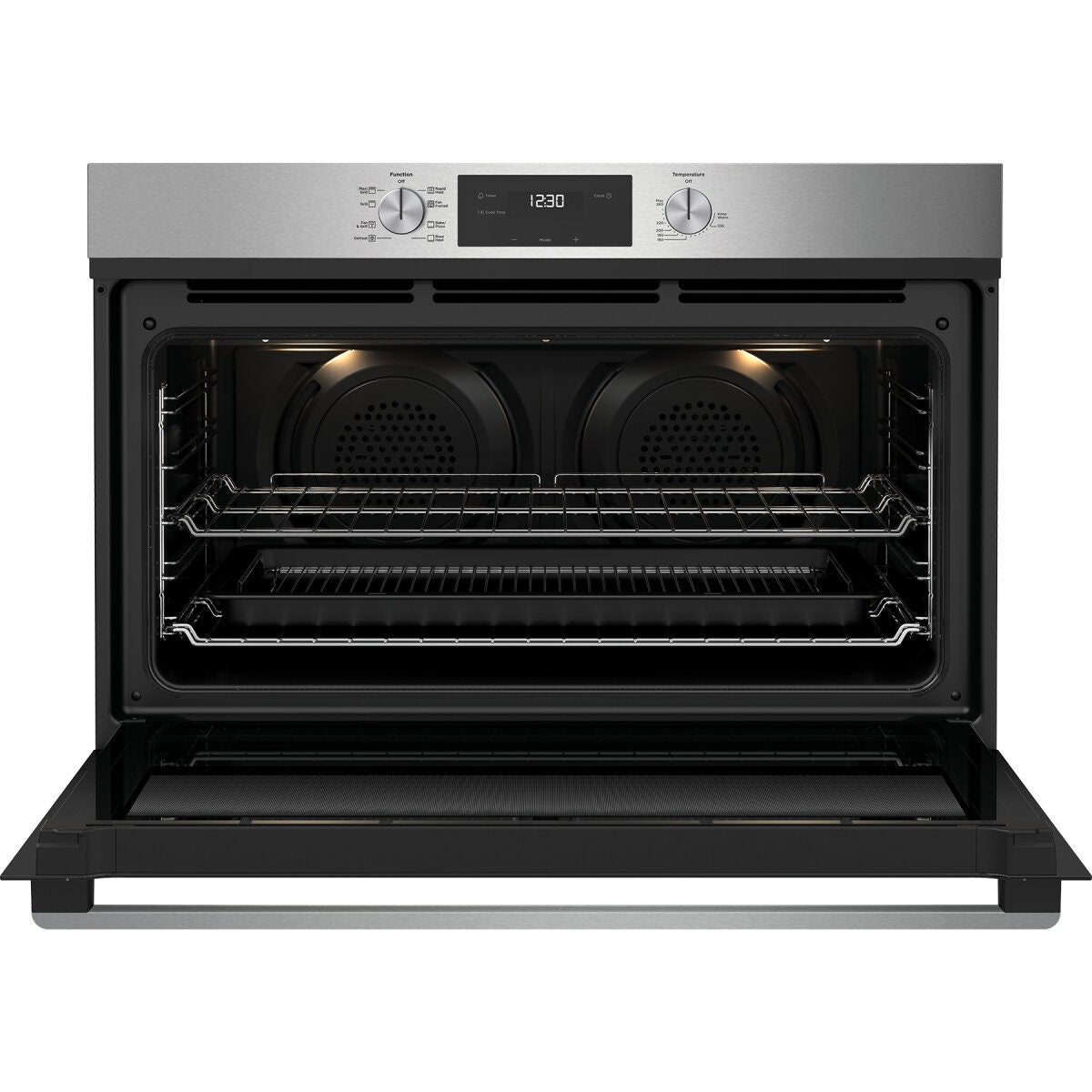 Westinghouse 90cm multi-function oven - 125L gross, twin fan heat distribution, stainless steel - WVE9515SD