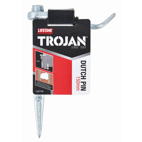 Trojan 12.3 x 150mm Round Dutch Pin for Plaster and Mortar