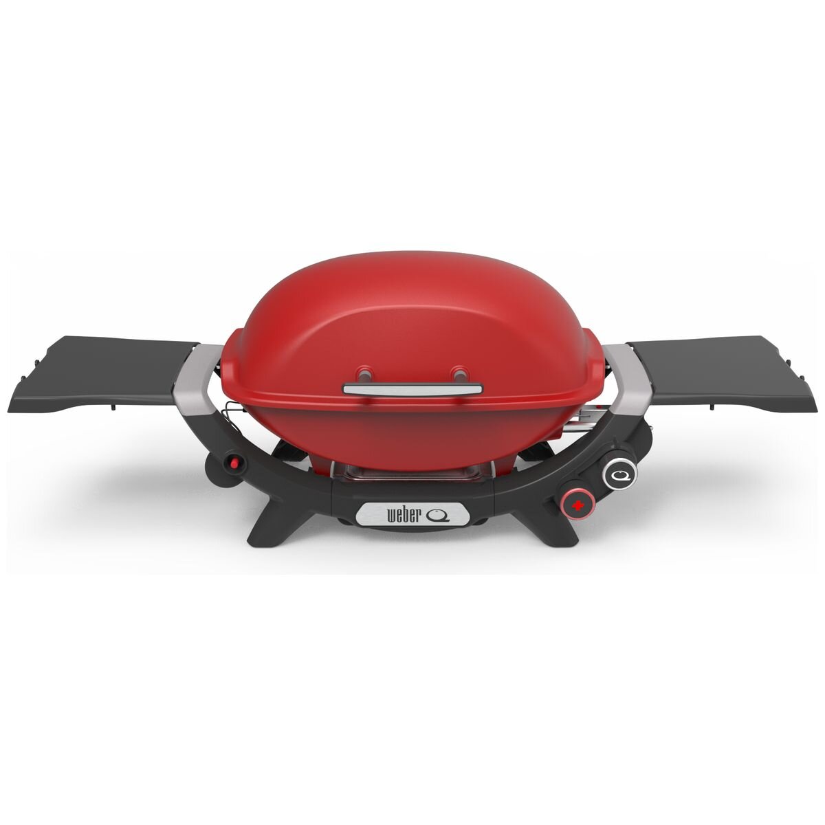 Weber Q2600N+ Portable LPG BBQ - 2 Burners, High Domed Lid, Red Finish - 3400046
