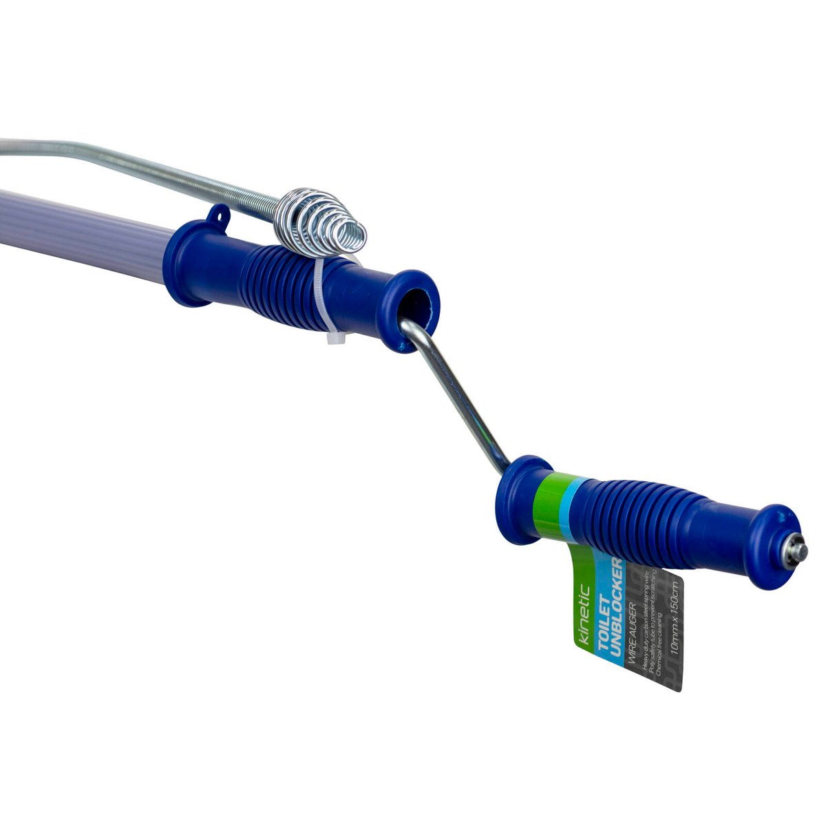 Kinetic 10mm x 150cm Toilet Auger with Poly Safety Tube
