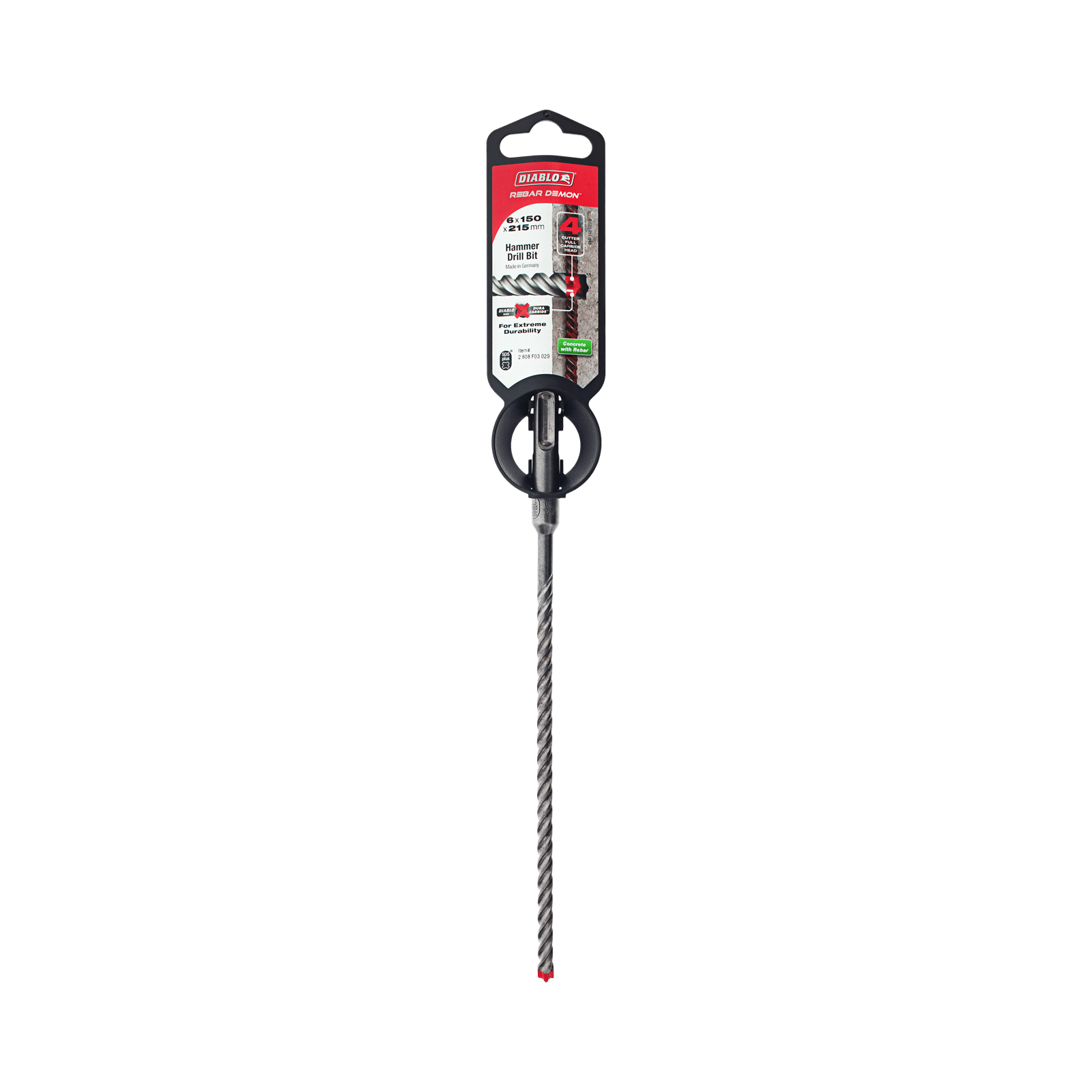 Diablo Rebar Demon 6 x 215mm SDS-Plus Carbide Hammer Drill Bit