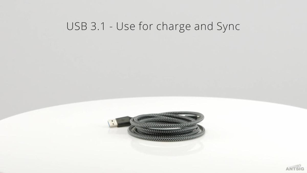 Antsig 2m USB-A to USB-C USB 3.1 Cable - High-Speed Data Transfer & Charging - SuperSaverAU - view 5