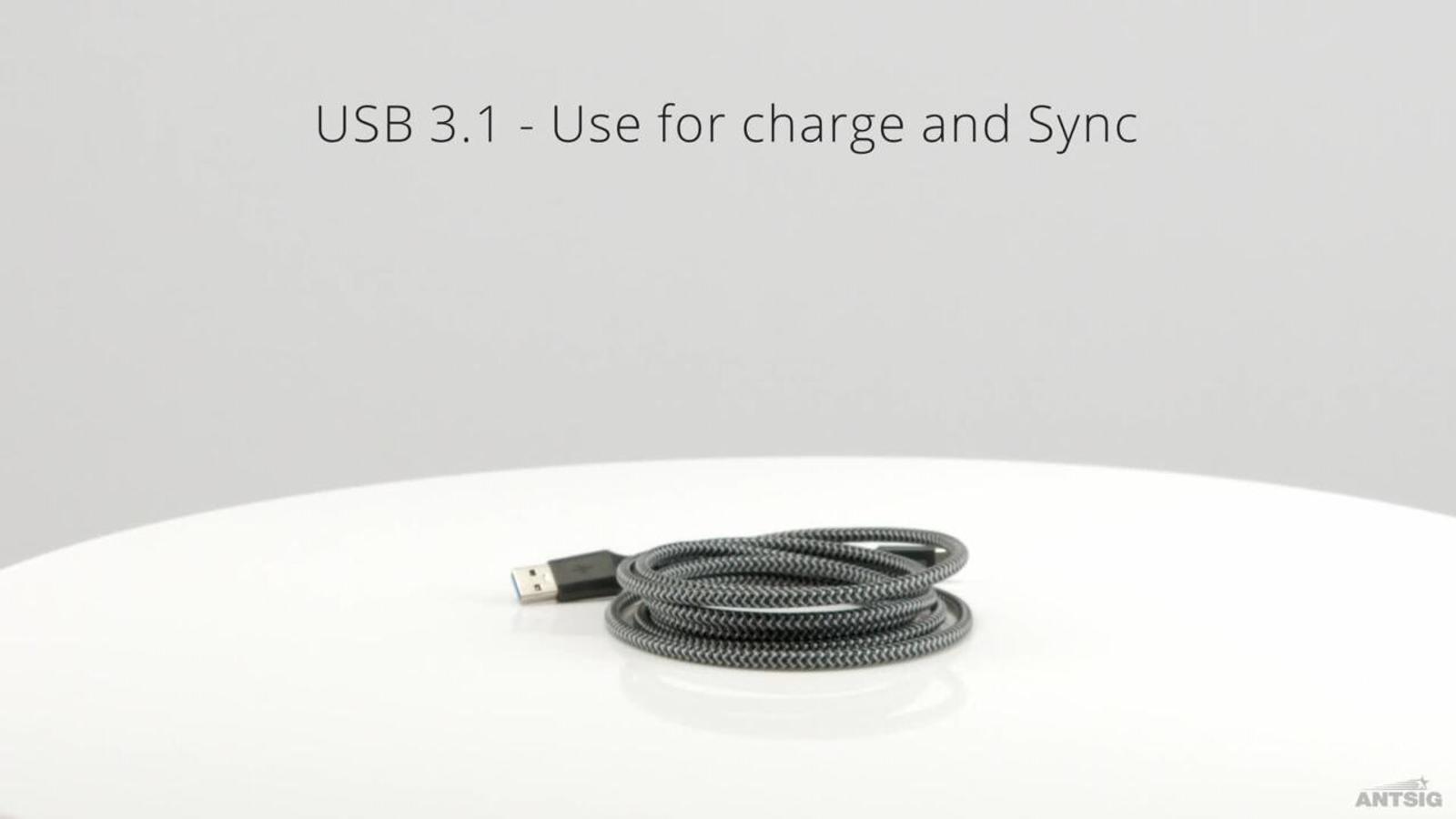 Antsig 2m USB-A to USB-C USB 3.1 Cable