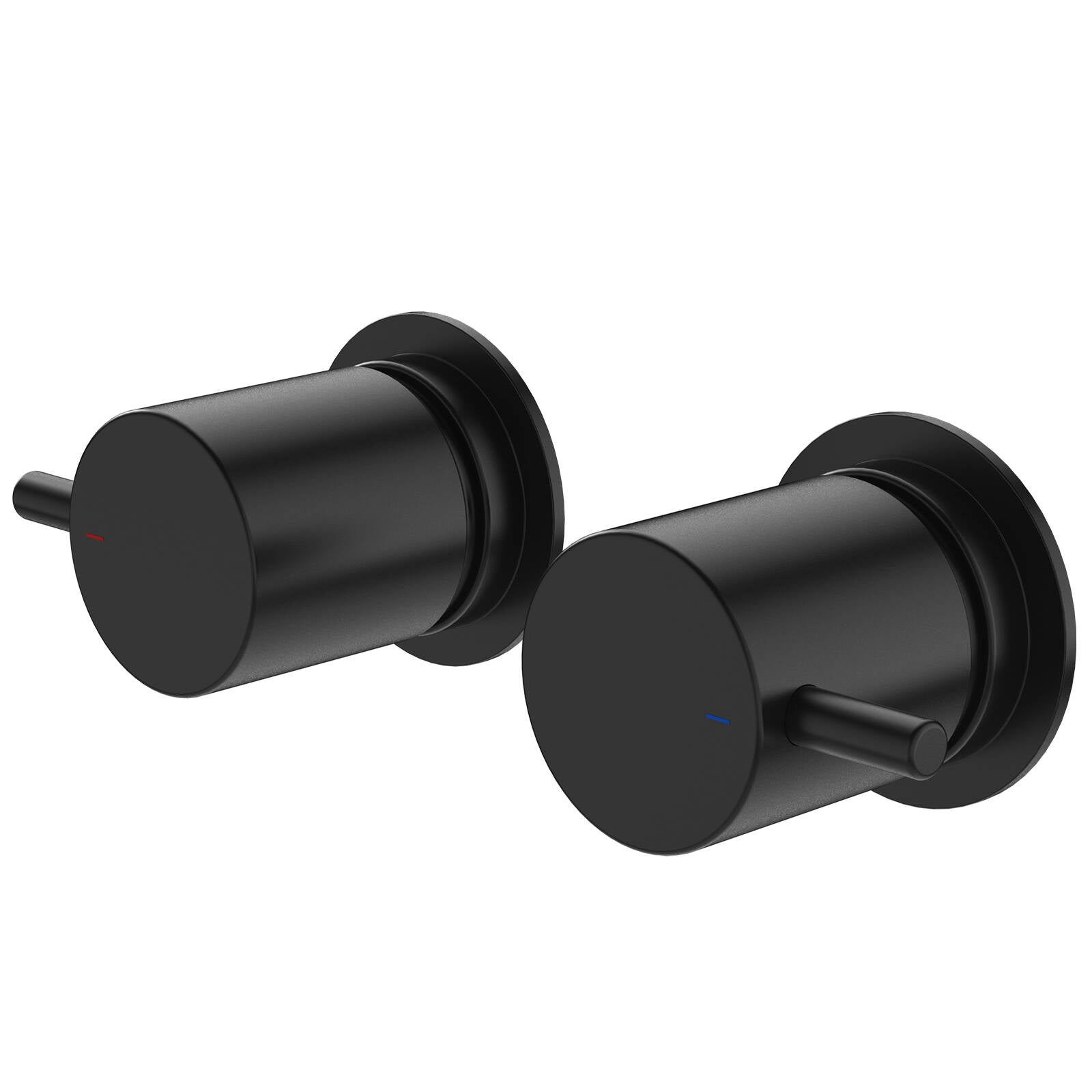 Caroma Luna Lever Wall Top Assemblies, Satin Black Brass, Ceramic Disc