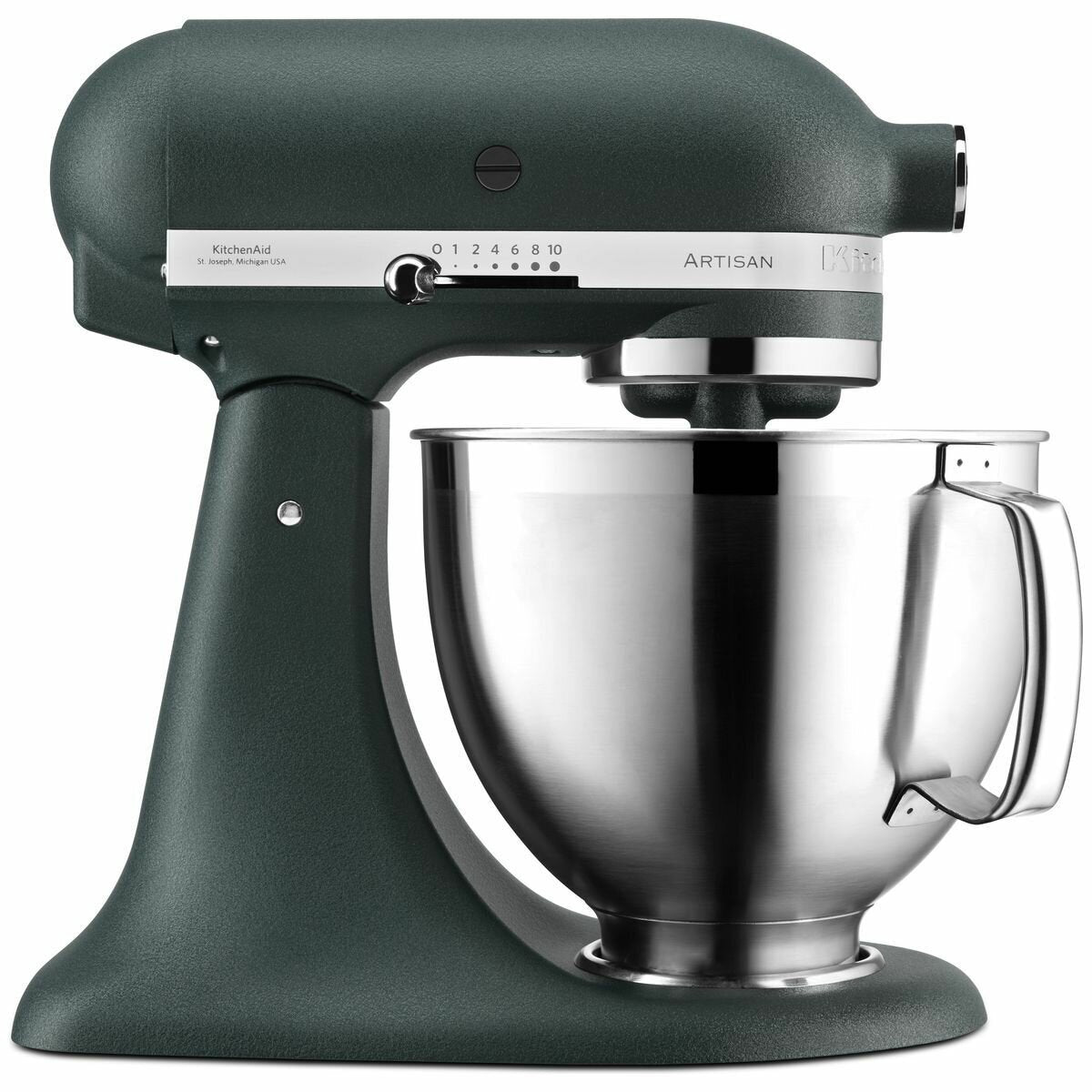 KitchenAid KSM195 Artisan stand mixer - Pebbled Palm, 4.8L and 2.8L bowls, 10 speeds - 5KSM195PSAPP