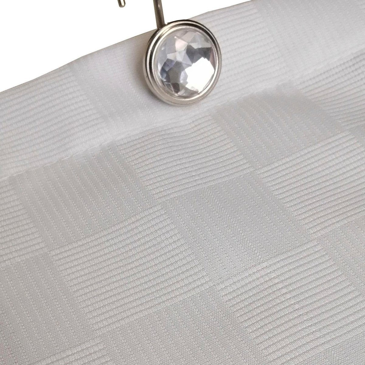 Barelli Checkerboard Jacquard Shower Curtain 180cm x 180cm - SuperSaverAU - view 3