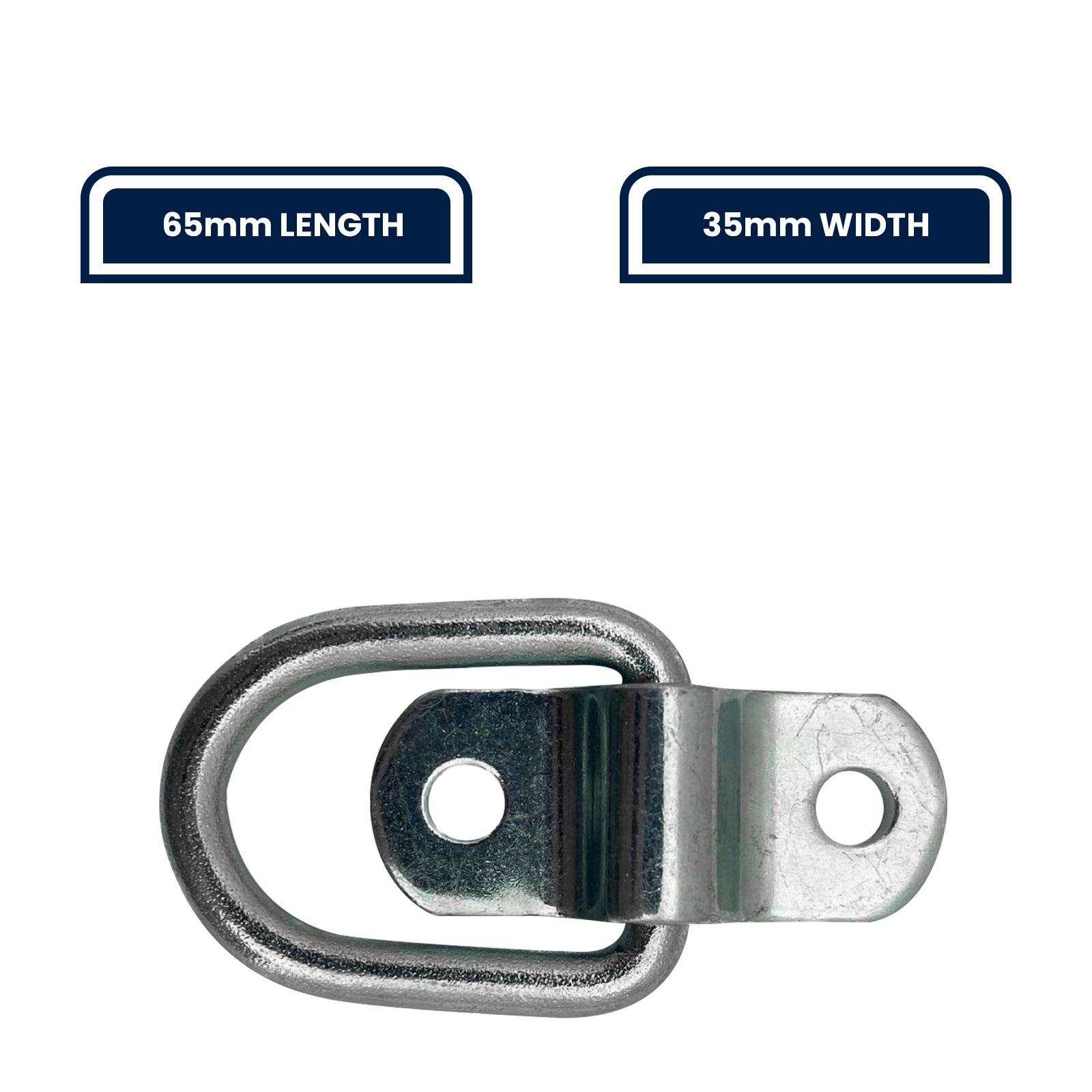Grunt Galvanised D Ring Anchor Points with Bracket, Steel, 4 Pack
