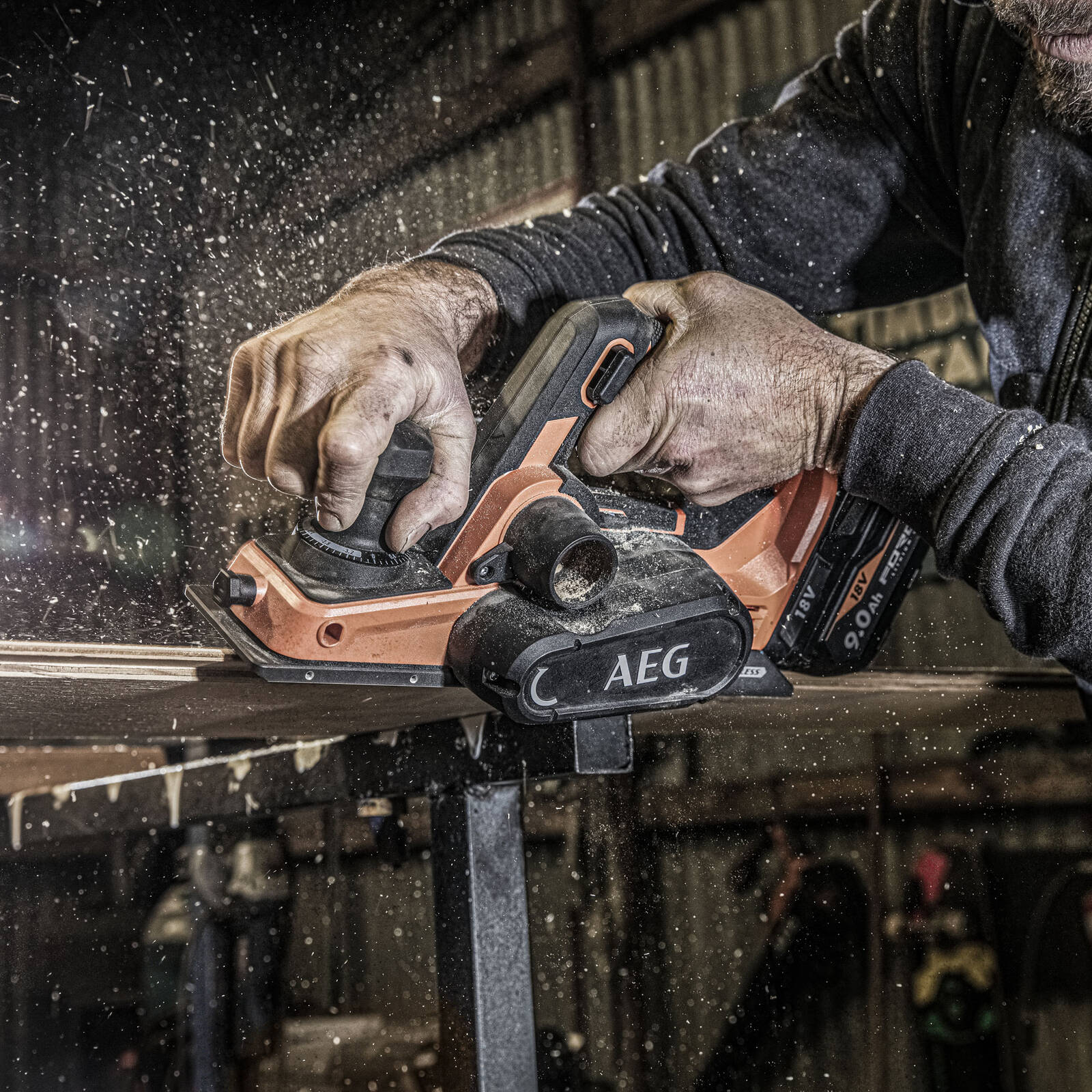 AEG 18V 82mm Brushless Cordless Planer Skin BHO18B-0