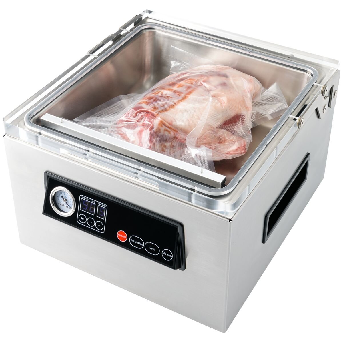 Proline 8L Chamber Vacuum Sealer - Stainless Steel - Oil Free Quad Pump - Progressive Dual Seal - VS-CH2
