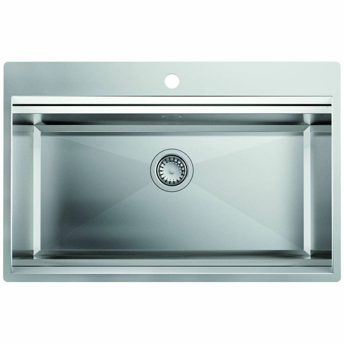Artinox Layer 74 Workstation Sink - 780mm Wide, Stainless Steel, Tap Hole, Top or Flush Mount - LACCBRP074