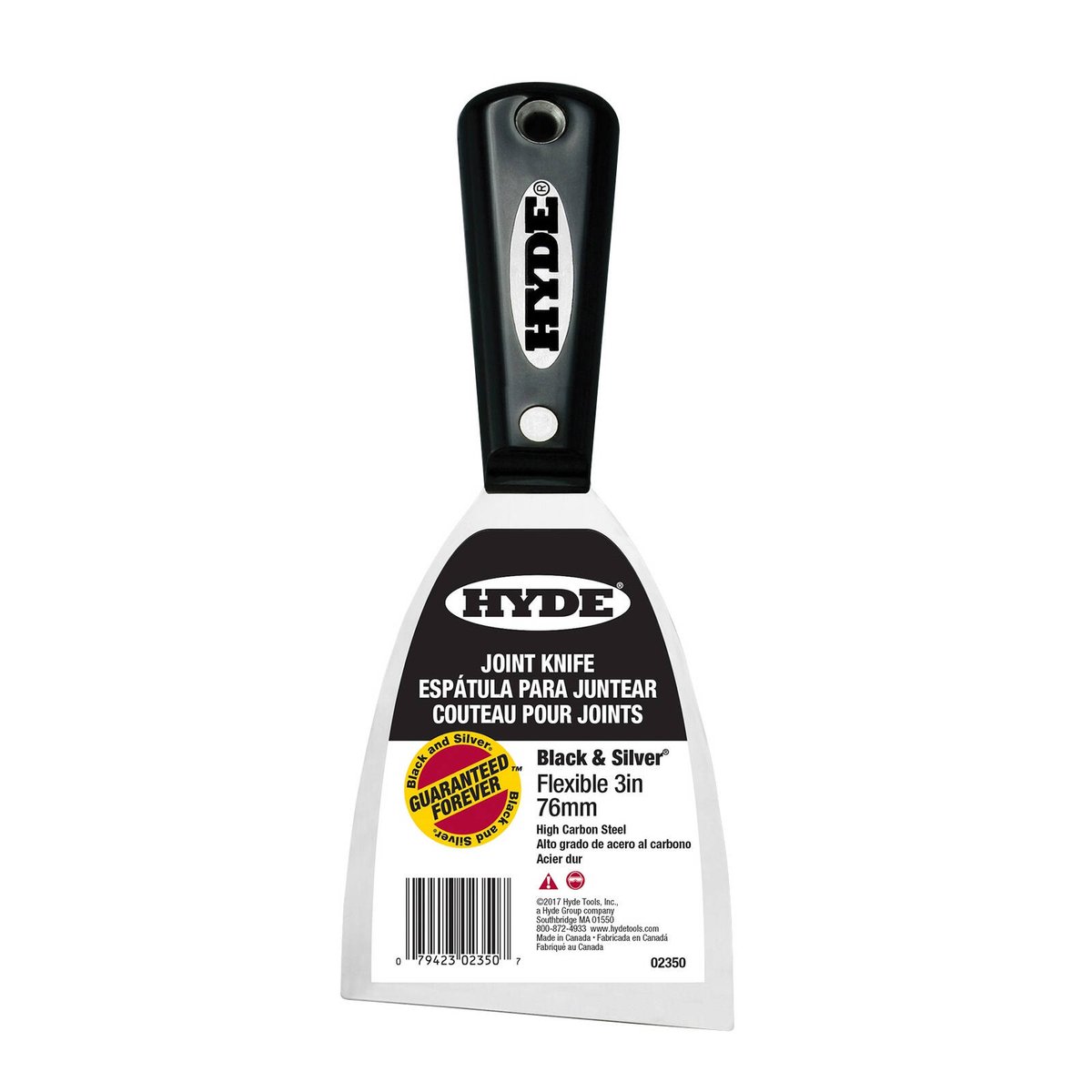 Hyde 76mm (3") High Carbon Steel Plasterboard Joint Knife