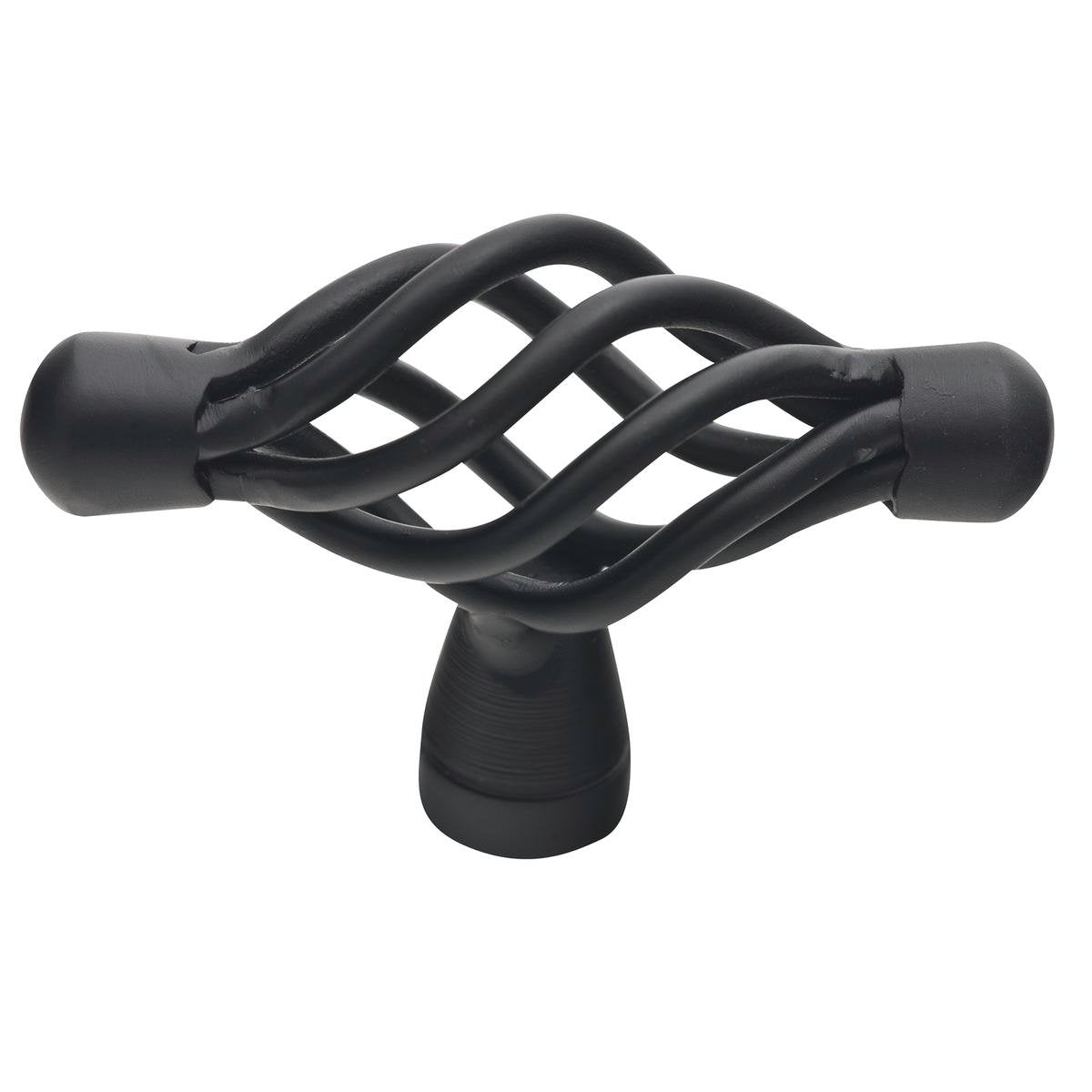 Prestige Black T Shape Knob 71mm Steel Easy Install Matte Finish - SuperSaverAU - view 1