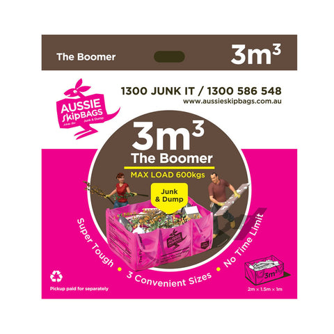 Aussie Skip Bags The Boomer 3m3 Woven PPE Disposable Skip Bag 600kg Max Load