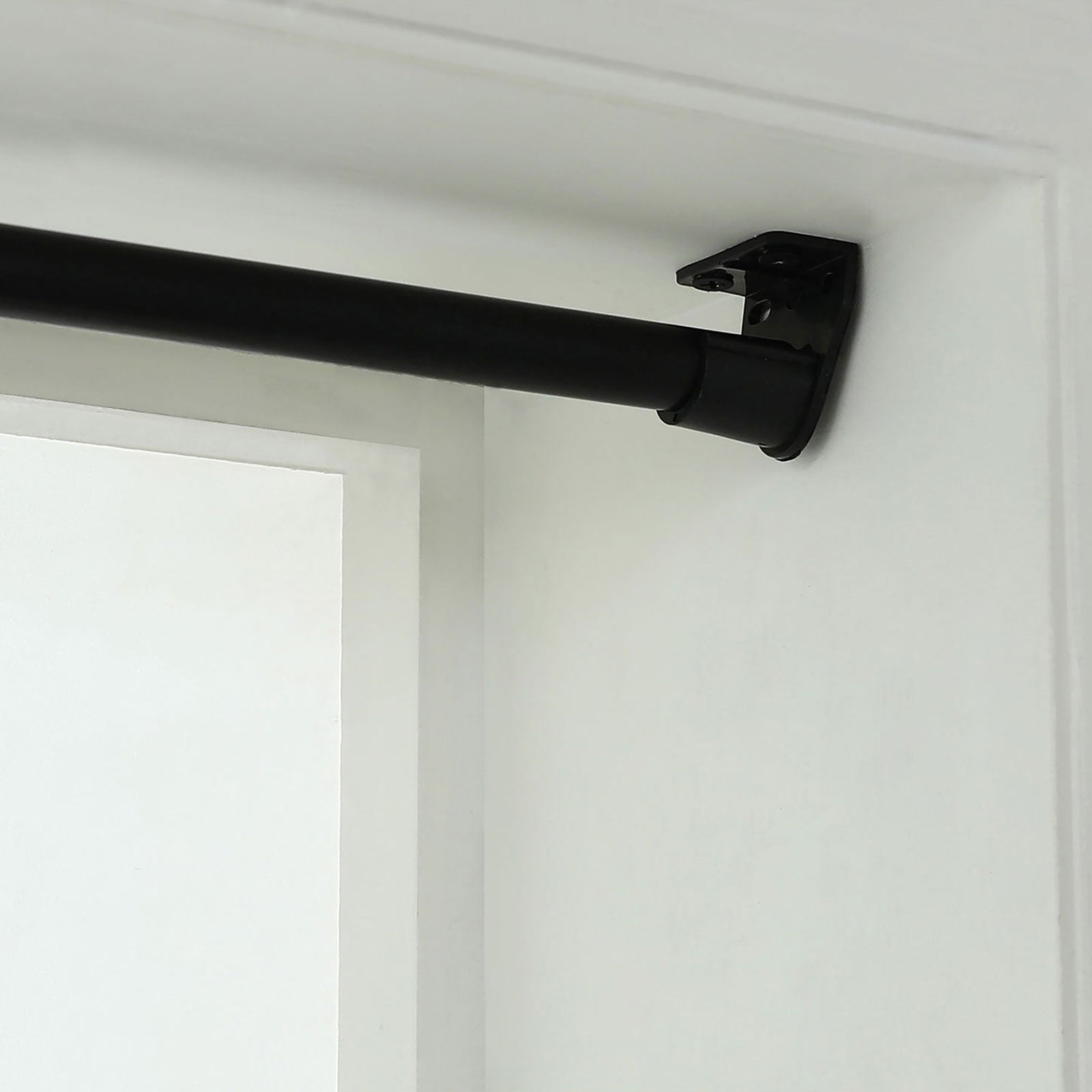 Windoware 16mm Black Curtain Rod Muslin Bracket - 2 Pack