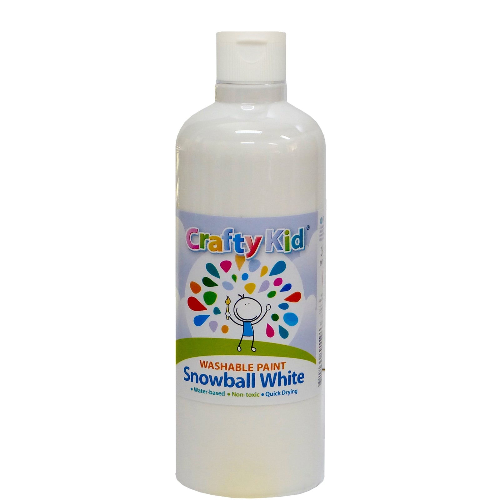 Boyle Crafty Kid Washable Paint 500ml Snowball White - Kids Craft Paint