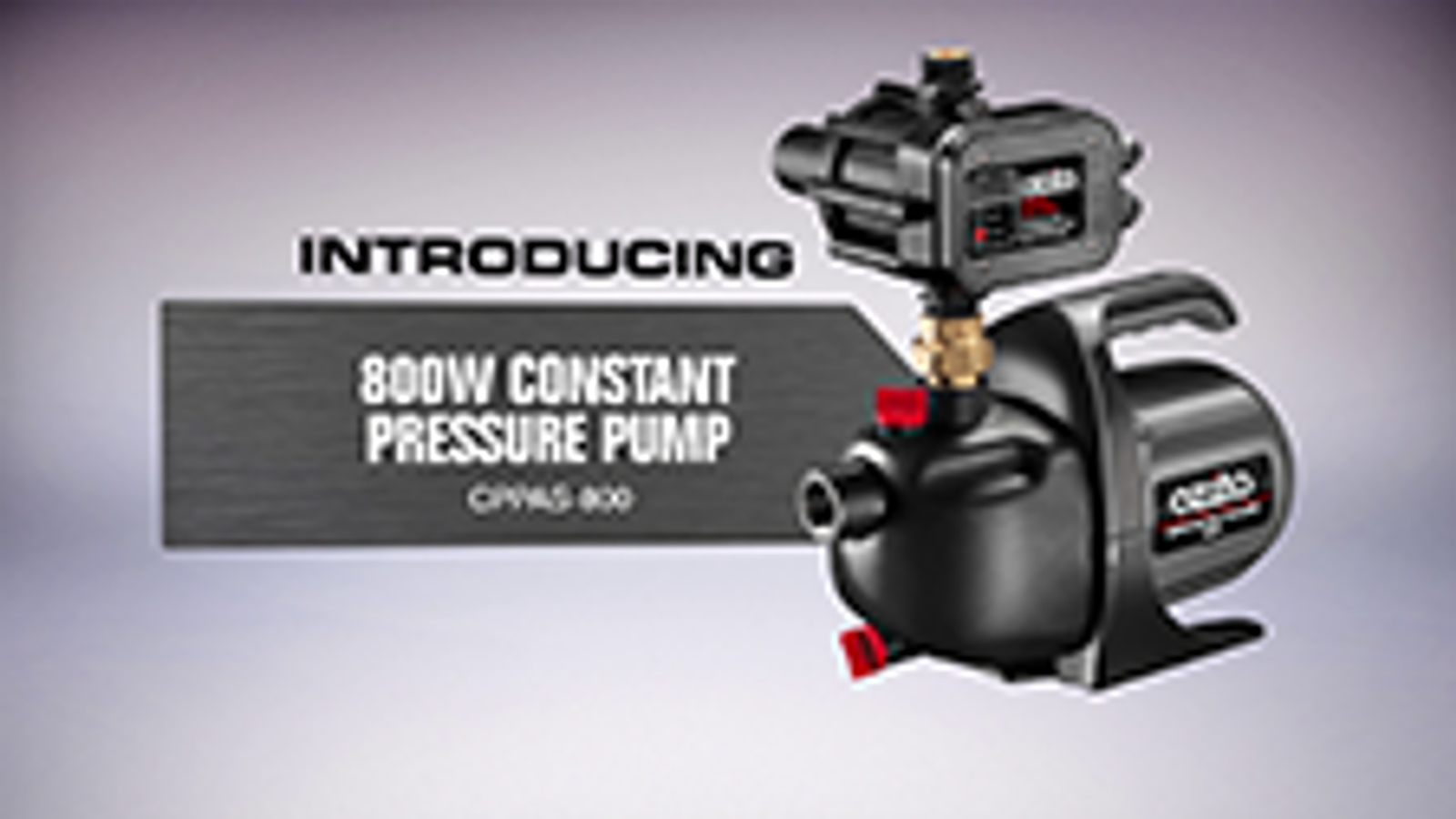 Ozito 800W Constant Pressure Pump Self-Priming IPX4 240V CPPAS-800