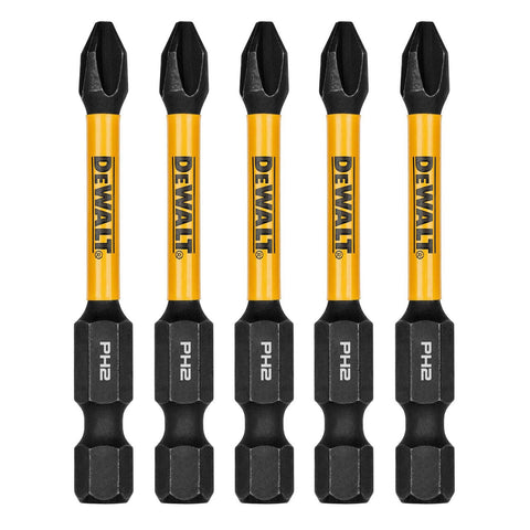 DeWALT FLEXTORQ 57mm PH2 Impact Driver Bit 5 Pack DWAF2PH2IR5