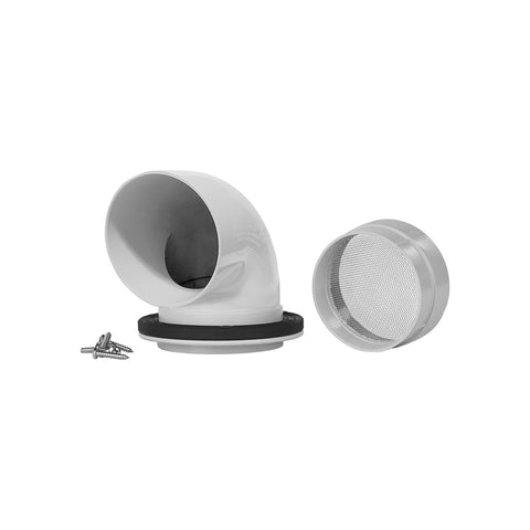 Rain Harvesting 90mm Extra High Level Tank Overflow Kit Grey