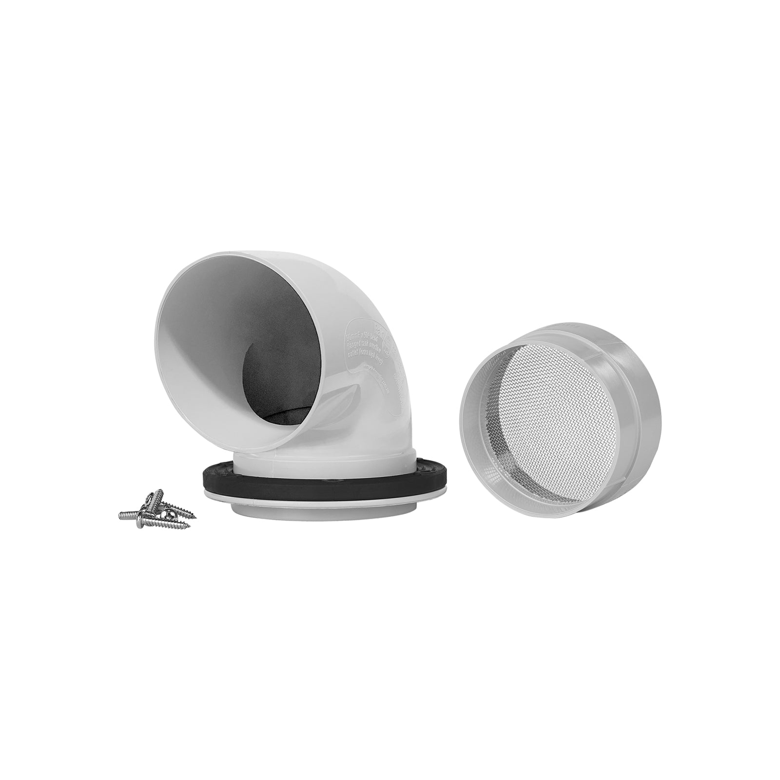 Rain Harvesting 90mm Extra High Level Tank Overflow Kit Grey