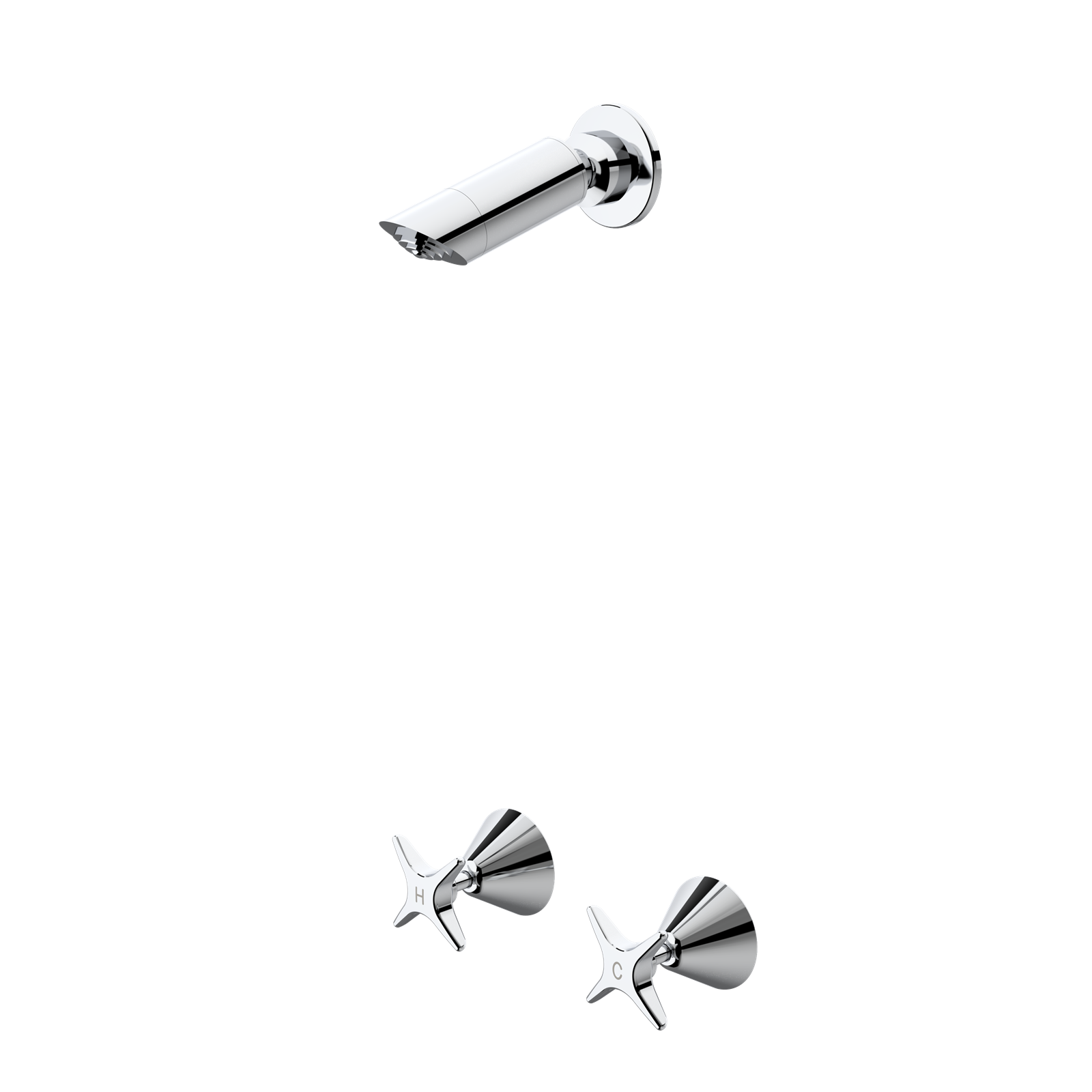 Caroma Elegance II Shower Set Chrome Metal 7.5L/min WELS 4 Star WaterMark Certified