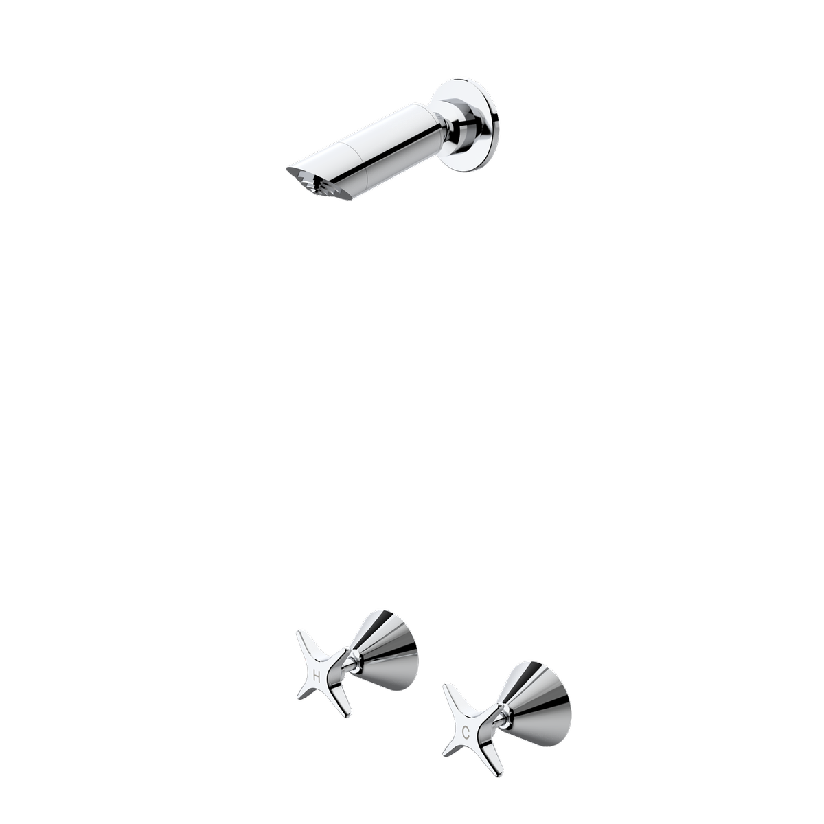 Caroma Elegance II Shower Set - 9L/min - Chrome - WELS 3 Star - 150mm x 75mm x 150mm - SuperSaverAU - view 1