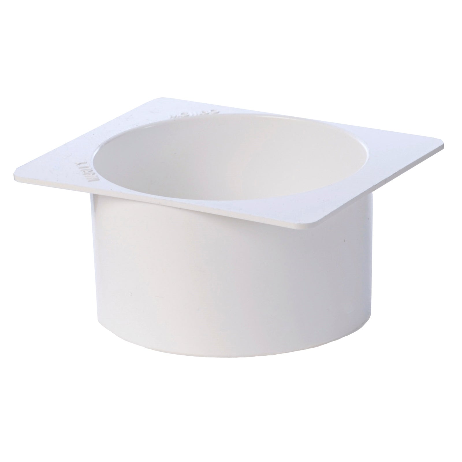 Icon Plastics 80mm White PVC Gutter Pop Outlet
