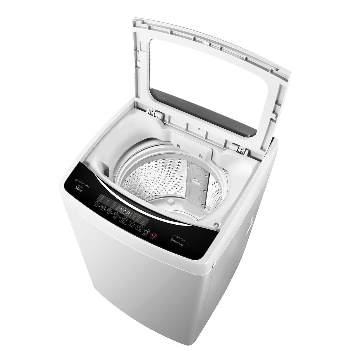 Beko 10kg Top Load Washing Machine - Soft Close Lid, Full Touch LED Display, 10 Programs - BTL10W