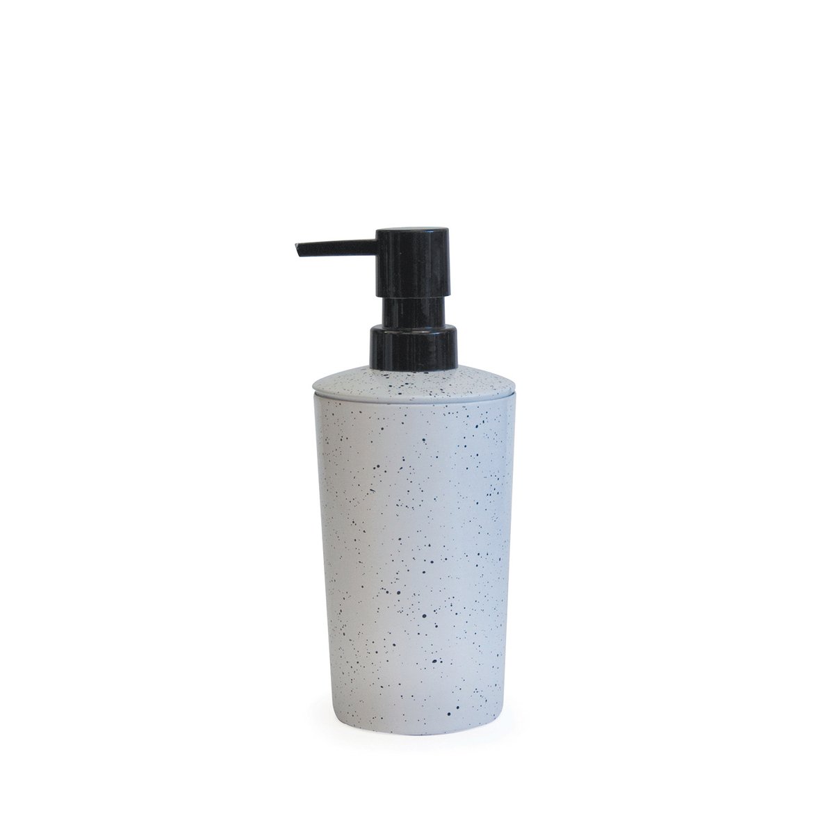 Home Design Wet Speck 80 x 180mm White and Black Metal Soap Dispenser