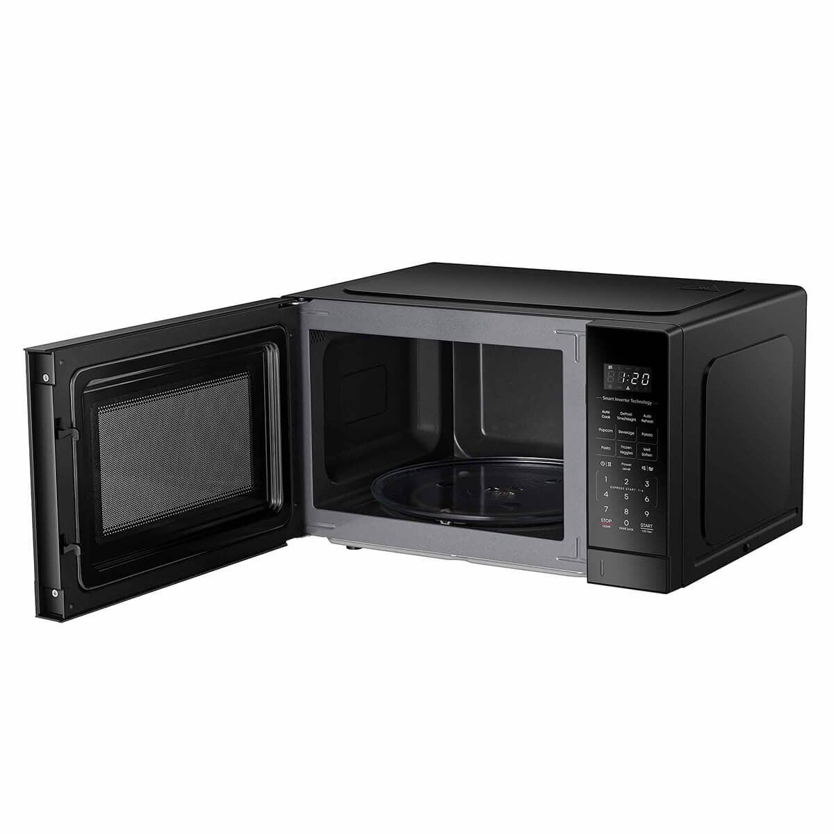Hisense 34L smart inverter microwave oven - 1100W, black mirror finish, chef menu presets - HMAS3411BMV