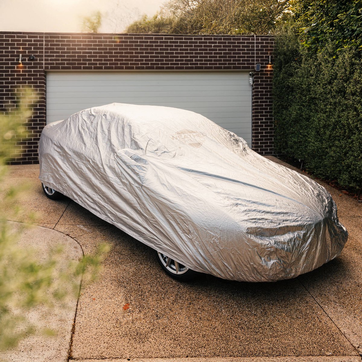 Weathershield Outdoor Sedan Car Cover - 1500mm x 4900mm - Silver - Weather-Resistant - SuperSaverAU - view 4