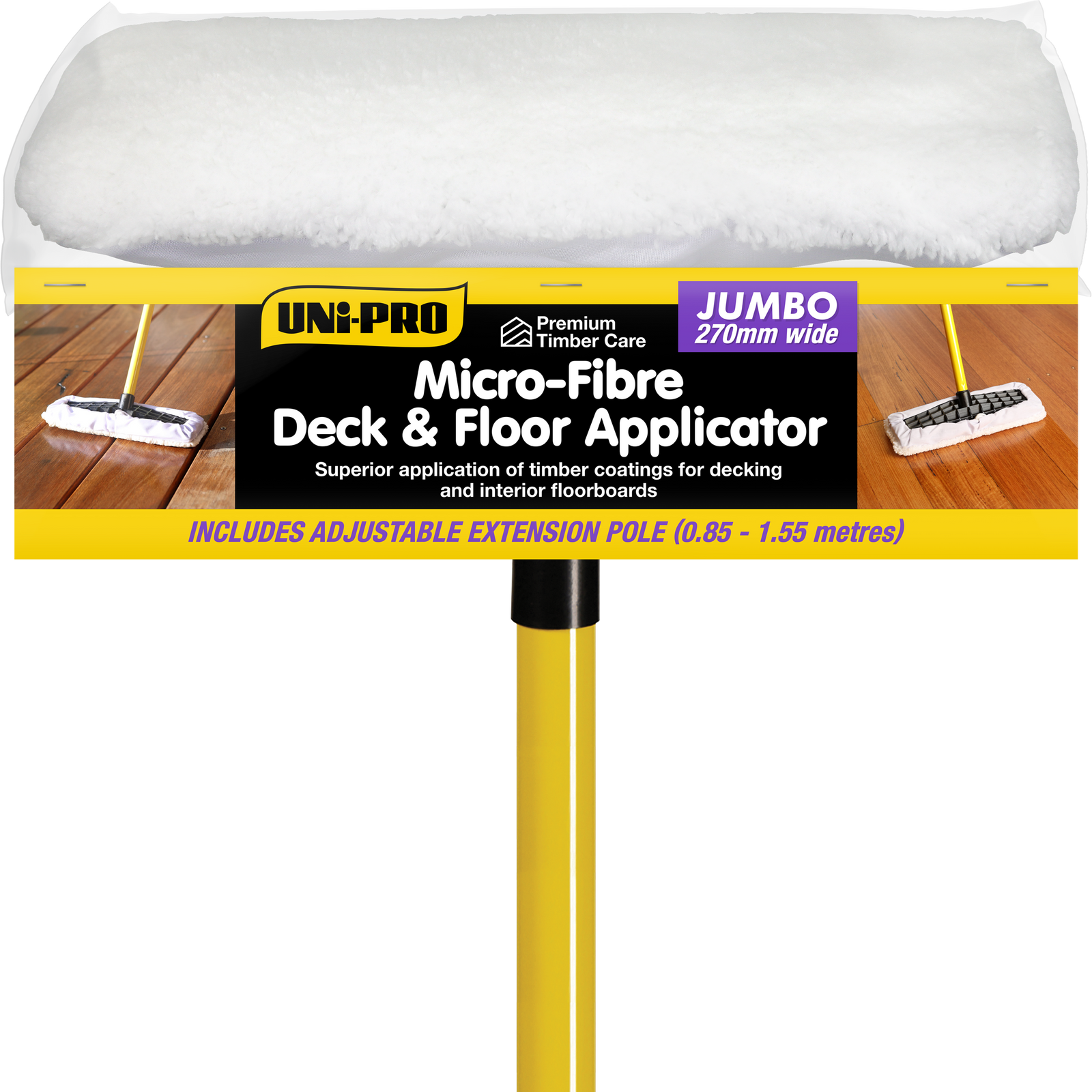 Uni-Pro 270mm Jumbo Micro-Fibre Deck And Floor Applicator