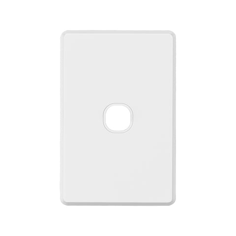 Deta White S-Line Series 1 Polycarbonate Aperture Wall Plate