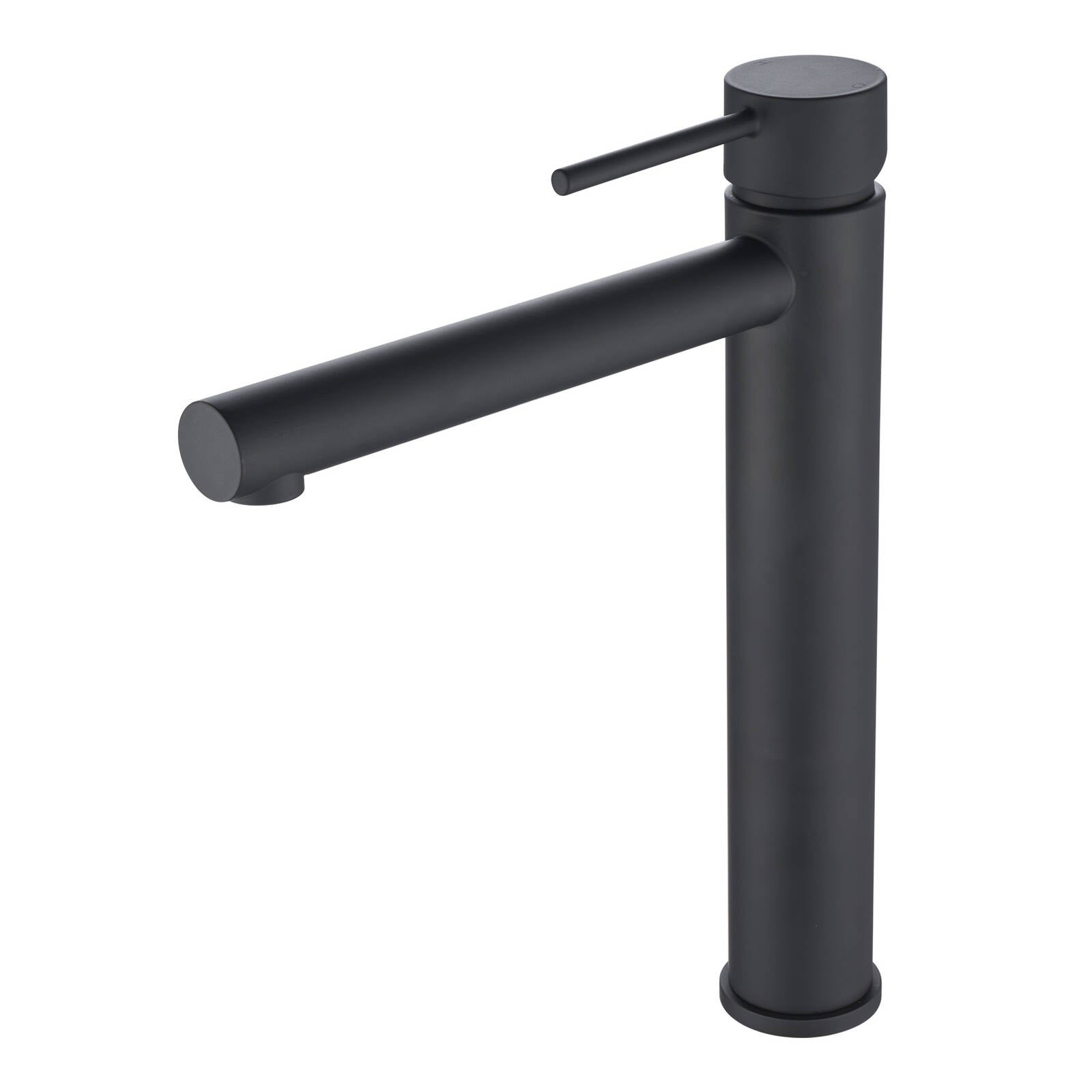 Mondella Resonance 35mm Matte Black Vessel Basin Mixer, Pin Lever, 7.5L/min 4 Star WELS Grade 304 Stainless Steel