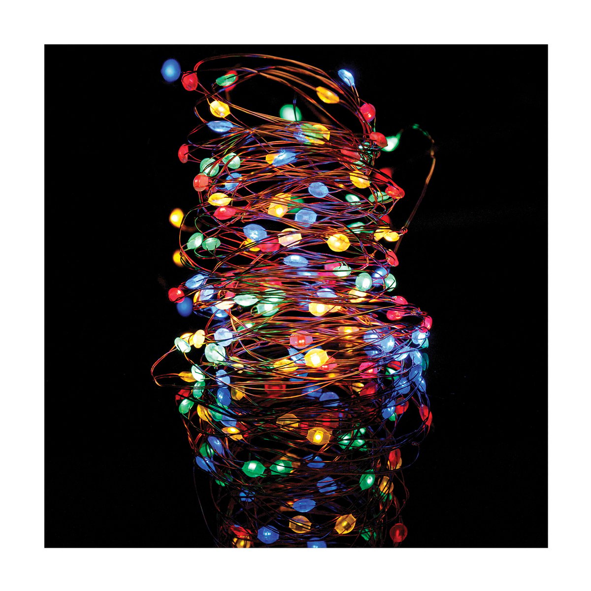 Lytworx 100 Multicolour Battery Operated Bead Wire Lights