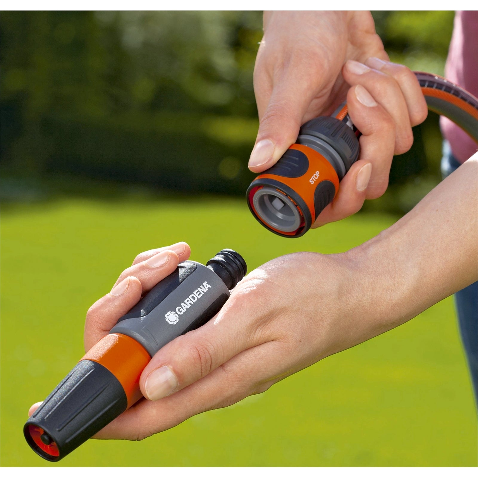GARDENA 13mm Water Stop Hose Connector