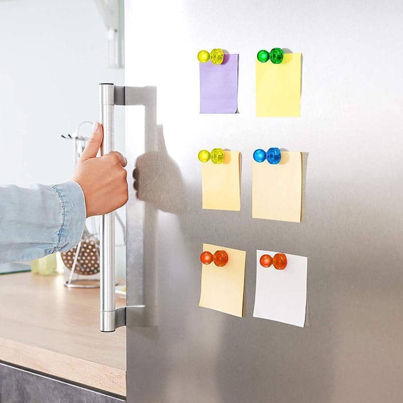 Decorative Push Pin Magnets for Fridge and Whiteboard - Pack of 10 - view 5