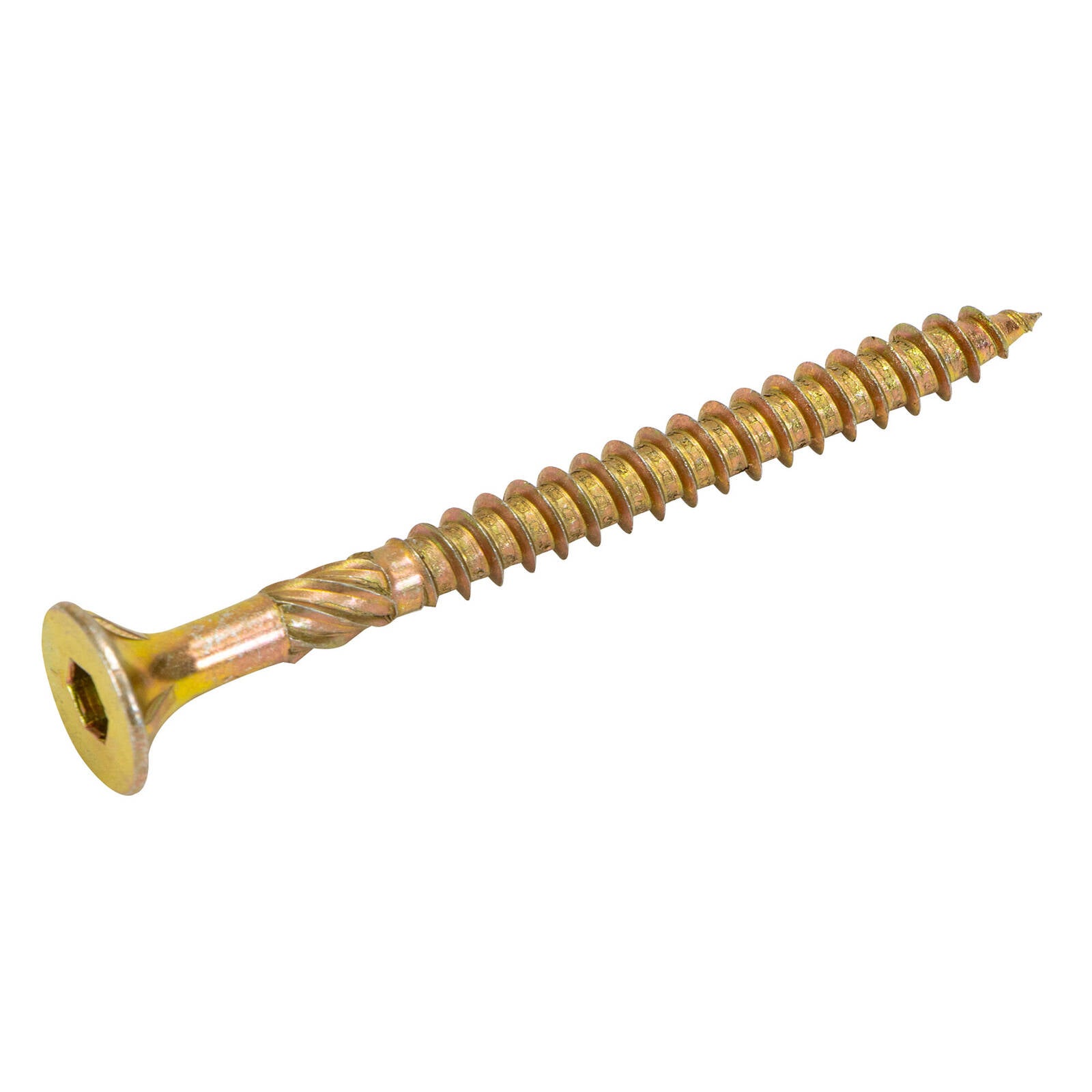 Titan 14g x 75mm Zinc Gold Bugle Head Timber Batten Screw - 100 Pack